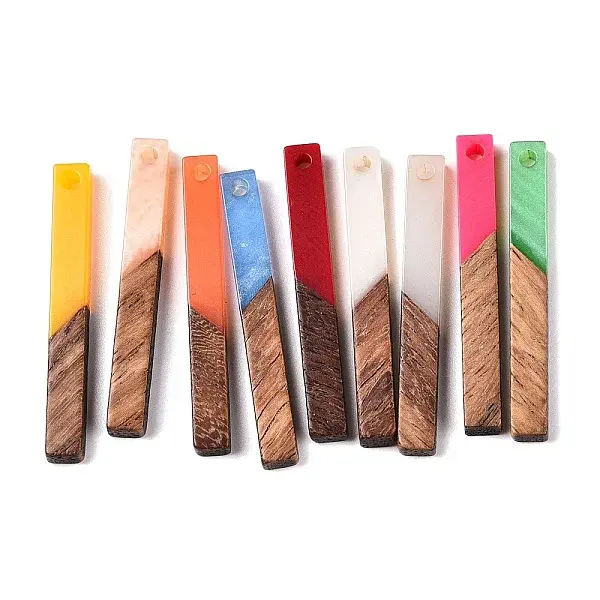 Epoxy Resin & Walnut Wood Pendants