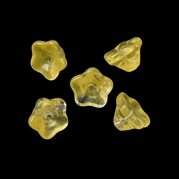 Baking Paint Transparent Glass Beads