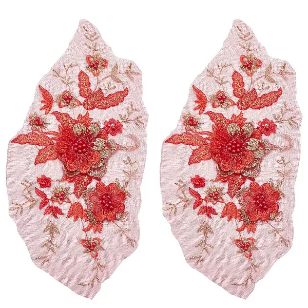 Polyester Computerized Embroidery Cloth Sew on Appliques