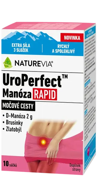 NATUREVIA UroPerfect Manóza Rapid 10 sáčků