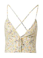 Bardot Top 'CINDY'  krémová / žltá / svetložltá / sivá