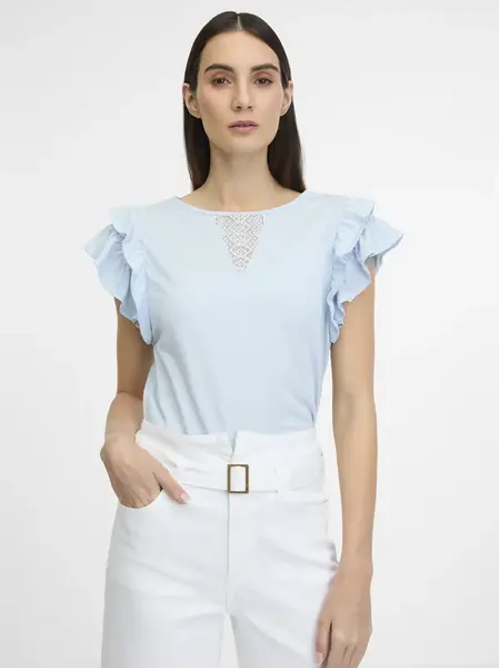 Svetlomodré dámske tričko ORSAY