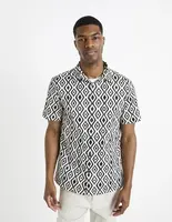 Celio Patterned Shirt Daprinta - Men