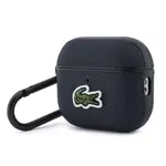 Pouzdro Lacoste Petit Pique Croc Logo Patch pro AirPods Pro 3, modrá