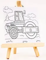 Plátno s předlohou - Traktor