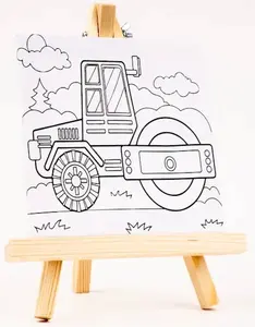 Plátno s předlohou - Traktor