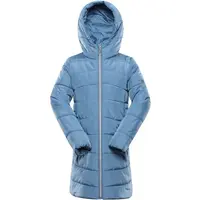 ALPINE PRO EDORO Detský zimný kabát, modrá, veľkosť 104-110