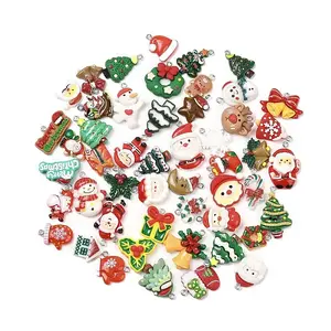 Christmas Opaque Resin Pendants