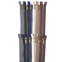 12Pcs 6 Colors Nylon Zipper Fastener