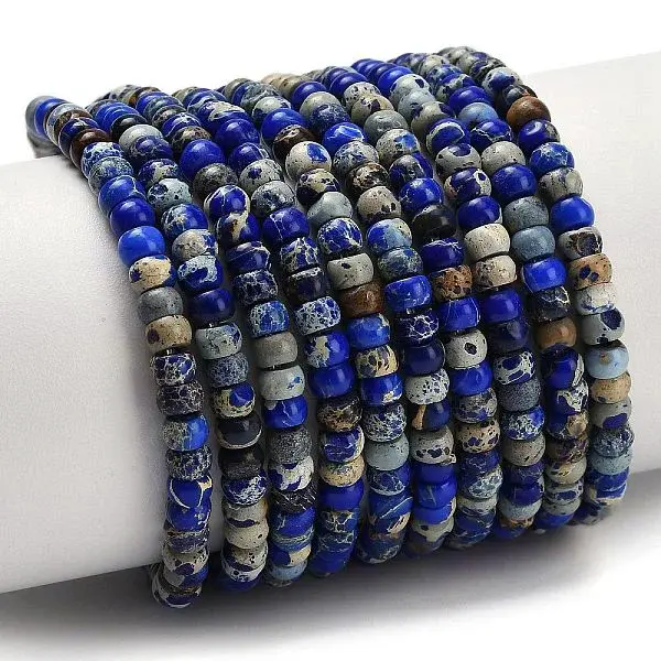 Dyed Natural Imperial Jasper Beads Strands