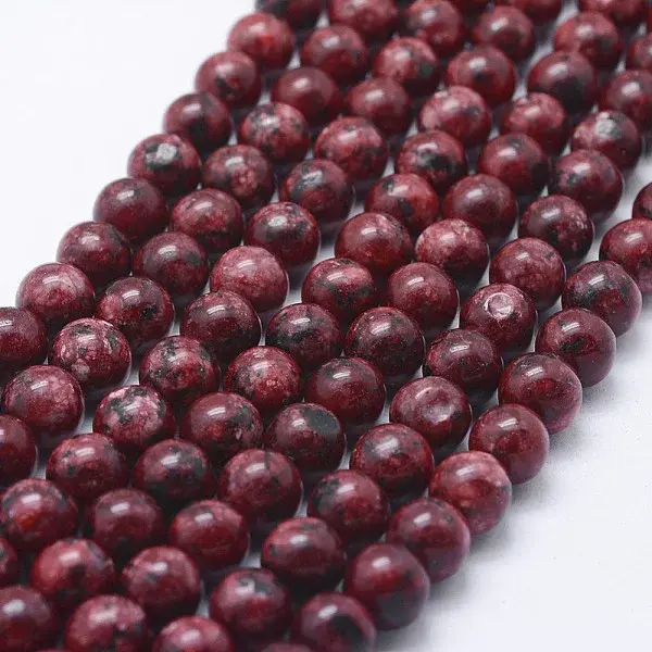 Natural Dyed Sesame Jasper Beads Strands