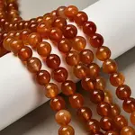 Dyed Natural Red Agate Beads Strands