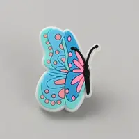 Butterfly Plastic Cartoon Style Straw Toppers