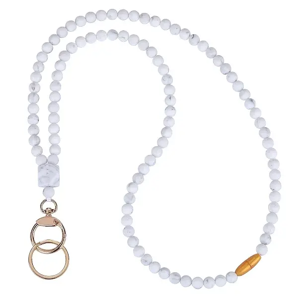 Silicone Beaded ID Card Neck Straps