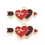 Valentine's Day Alloy Enamel Pendants