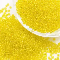 8/0 Transparent Glass Round Seed Beads