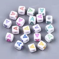 Opaque White Acrylic Beads