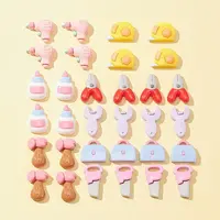 32Pcs 8 Styles Tool Theme Opaque Resin Cabochons