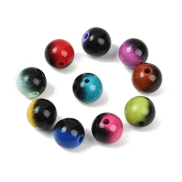 Opaque Baking Paint Acrylic Beads