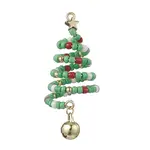 Glass Seed Beaded Christmas Tree Big Pendants
