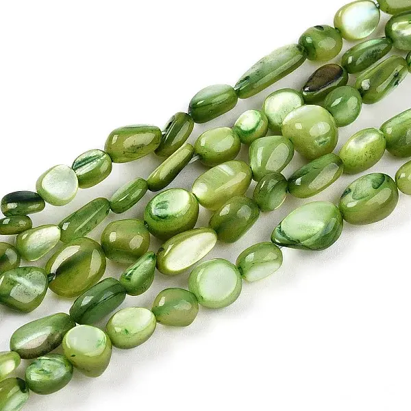 Natural White Shell Beads Strands