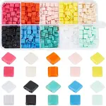 800Pcs 10 Colors Opaque Acrylic Slide Charms