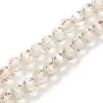 Electroplate Transparent Glass Beads Strands