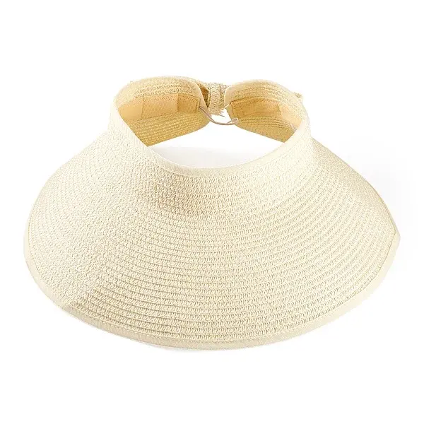 1Pc Women Straw Floppy Wide Brim Sun Hat