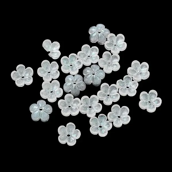 Dyed & Heated Glass Bead Caps