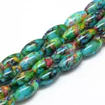 Baking Paint Glass Beads Strands