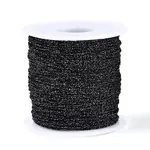 100M Segment Dyed Round Polyester Metallic Braided Cords