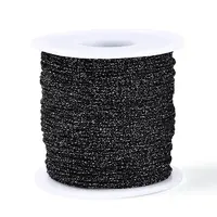 100M Segment Dyed Round Polyester Metallic Braided Cords