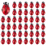 45Pcs Ladybug Handmade Lampwork Beads