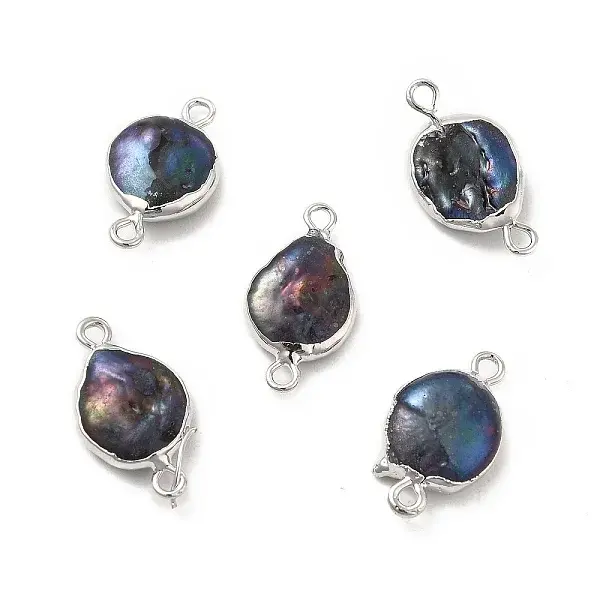 Baroque Natural Keshi Pearl Connector Charms