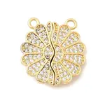 Valentine's Day Brass Micro Pave Cubic Zirconia Split Pendants
