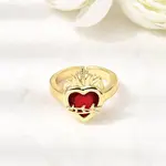 Glass Cuff Open Rings