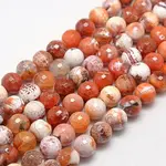 Natural Fire Crackle Agate Beads Strands
