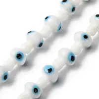 Handmade Evil Eye Lampwork Beads Strands