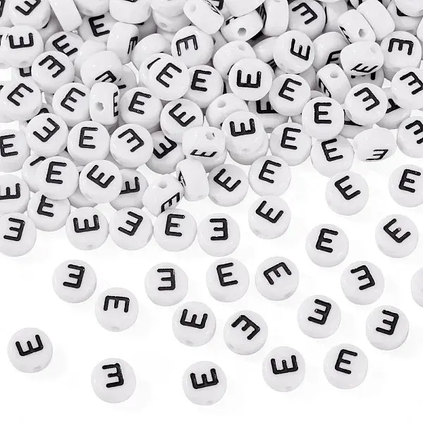 500Pcs Acrylic Beads