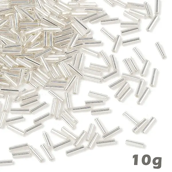 10G Glass Bugle Beads
