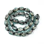 Handmade Foil Lampwork Beads Strands