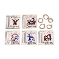 UV Single Face Printed Wood Pendant Decorations