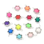 CCB Plastic Frame with Polymer Clay Beads Flower Links Connector Charms