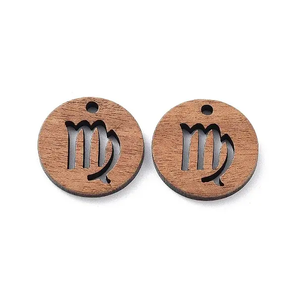 Walnut Wood Laser Cut Pendants