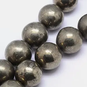Natural Pyrite Beads Strands