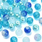 100Pcs Transparent Glass Beads Strands