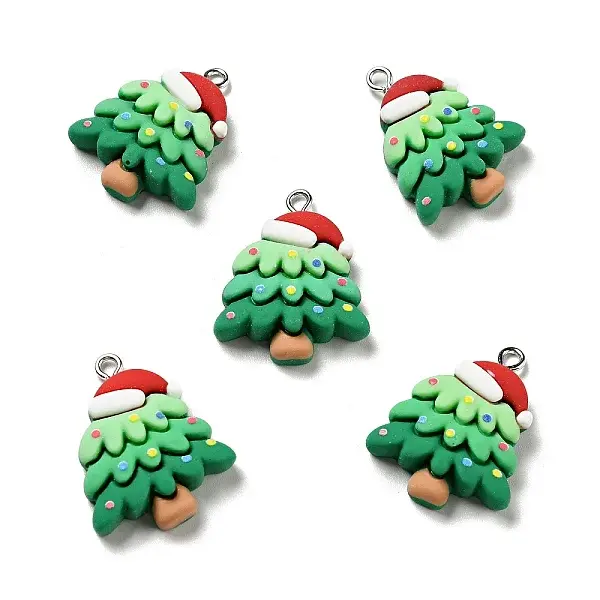 Christmas Opaque Resin Pendants