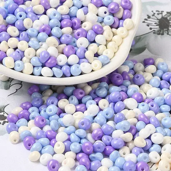 6/0 Opaque Baking Paint Glass Seed Beads