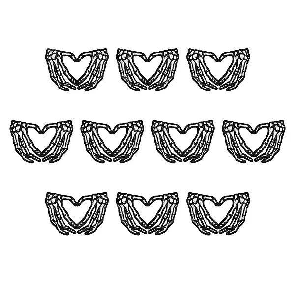 Heart-shape Skeleton Polyester Self Adhesive Patches