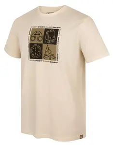 Husky Tee Square M XXL, beige Pánské bavlněné triko